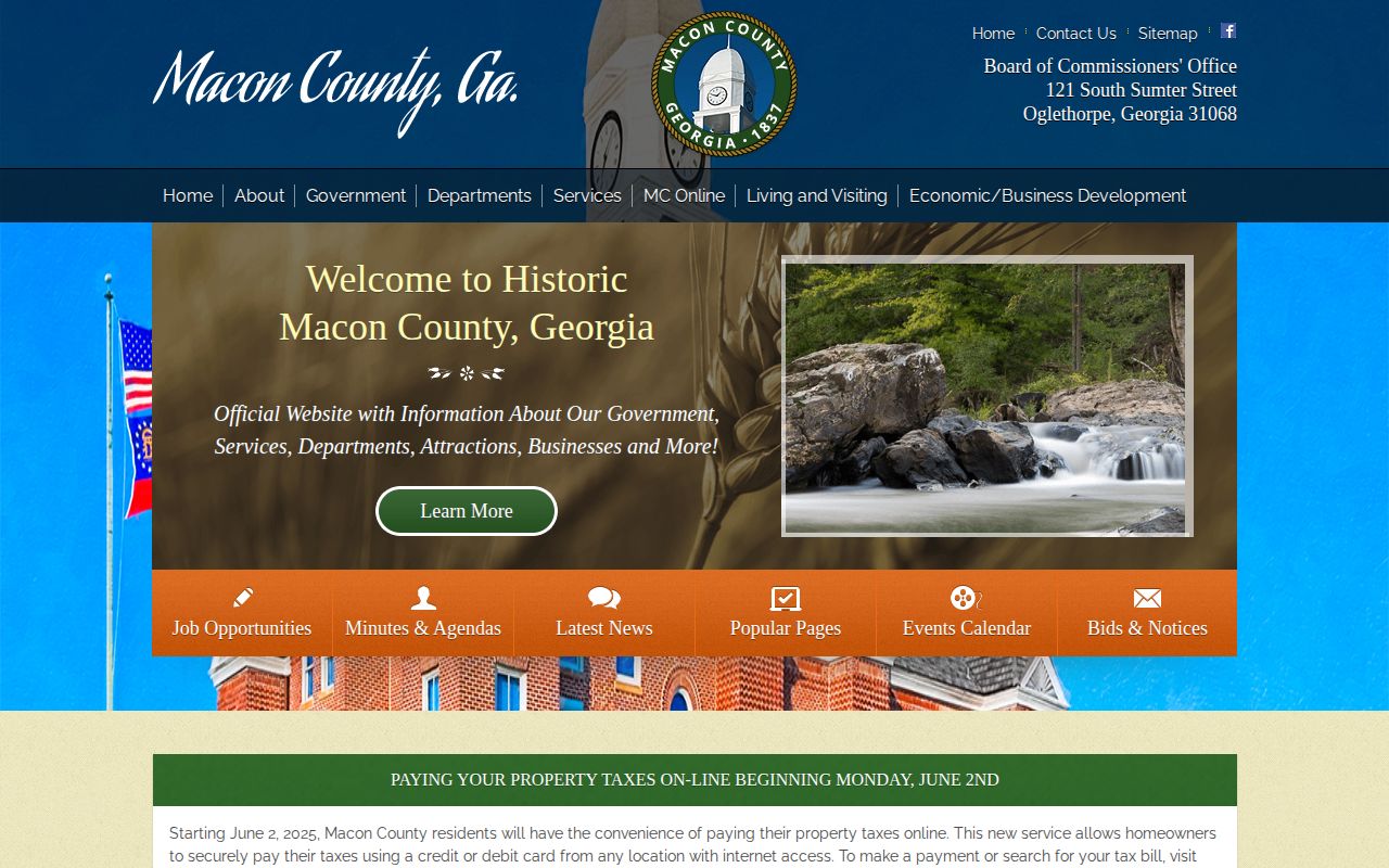 Macon County official source for Macon County Jail release records