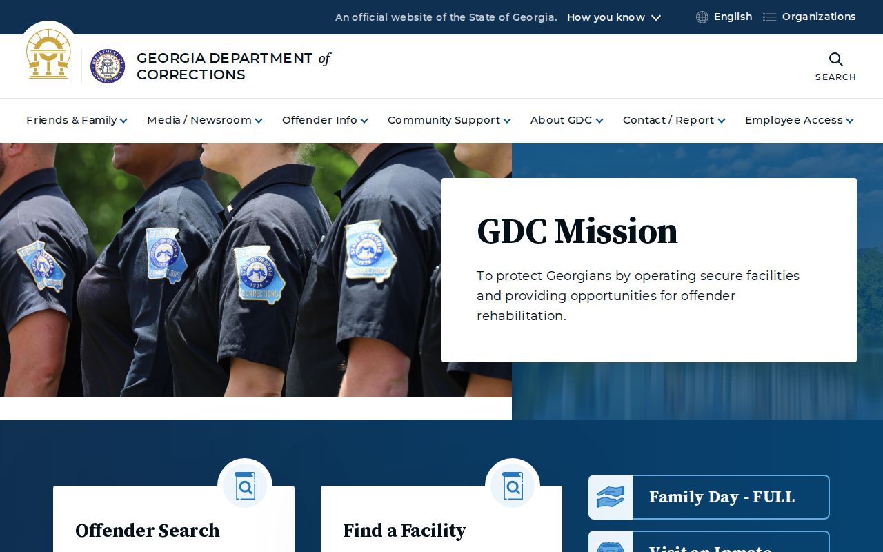 Georgia Department of Corrections source for Macon State Prison release records